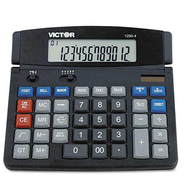 1200-4 Business Desktop Calculator, 12-Digit LCD