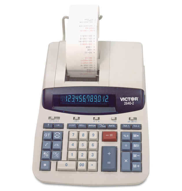 2640-2 Two-Color Printing Calculator, Black/Red Print, 4.6 Lines/Sec