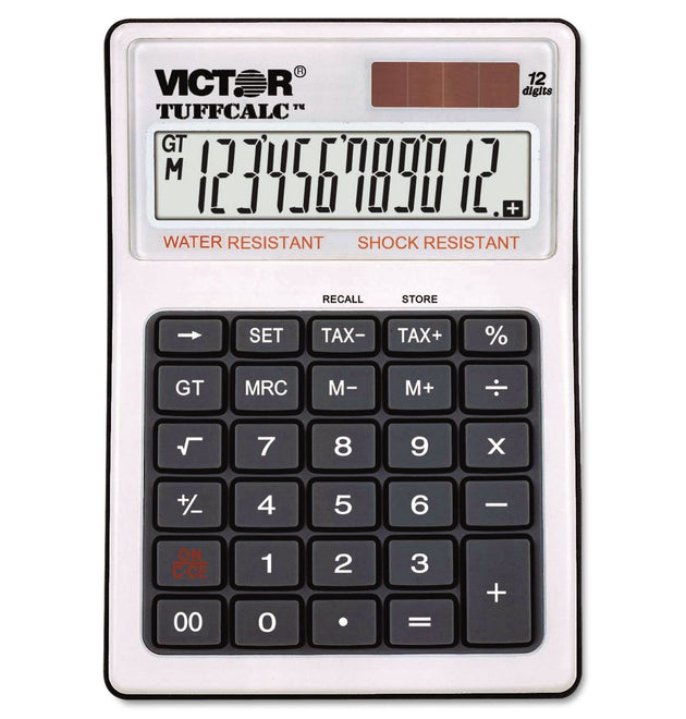 TUFFCALC Desktop Calculator, 12-Digit LCD