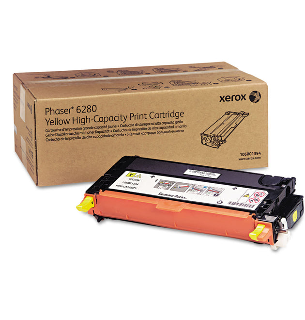 106R01394 High-Yield Toner, 5,900 Page-Yield, Yellow