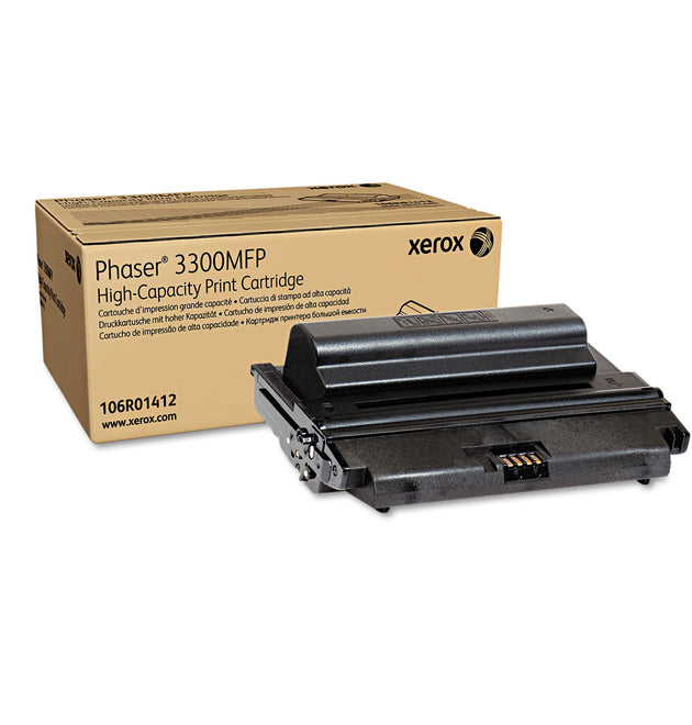 106R01412 High-Yield Toner, 8,000 Page-Yield, Black