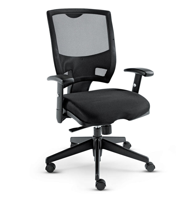 Alera Epoch Series Fabric Mesh Multifunction Chair, Supports Up to 275 lb, 17.63