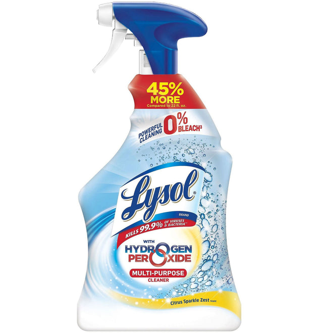 Hydrogen Peroxide Cleaner, Liquid, 32 fl oz (1 quart), Citrus ScentSpray Bottle, 1 Each