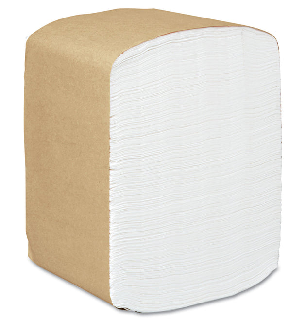 Full Fold Dispenser Napkins, 1-Ply, 13 x 12, White, 375/Pack, 16 Packs/Carton