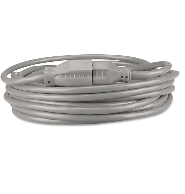 Indoor Heavy-Duty Extension Cord, 15 ft, 13 A, Gray