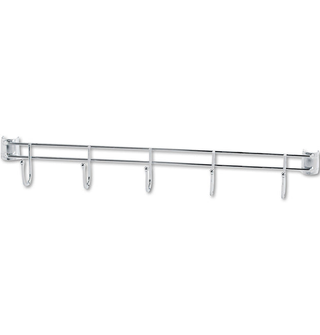 Hook Bars For Wire Shelving, Five Hooks, 24