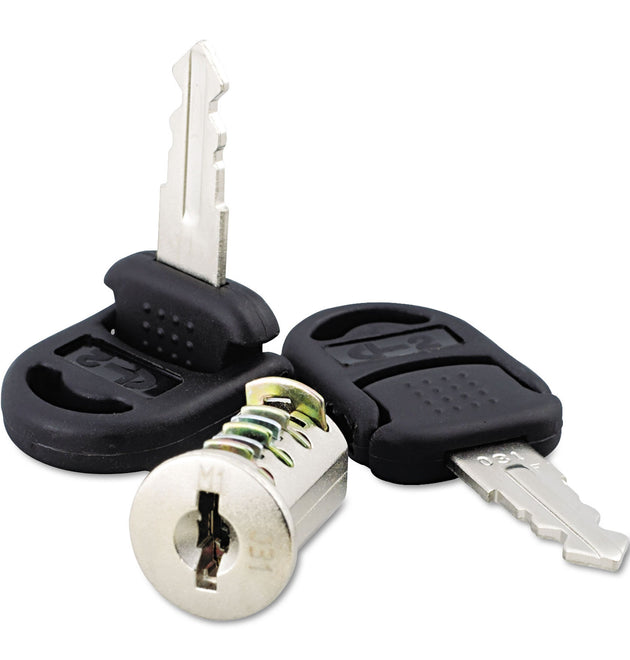 Core Removable Lock and Key Set, Silver, 2 Keys