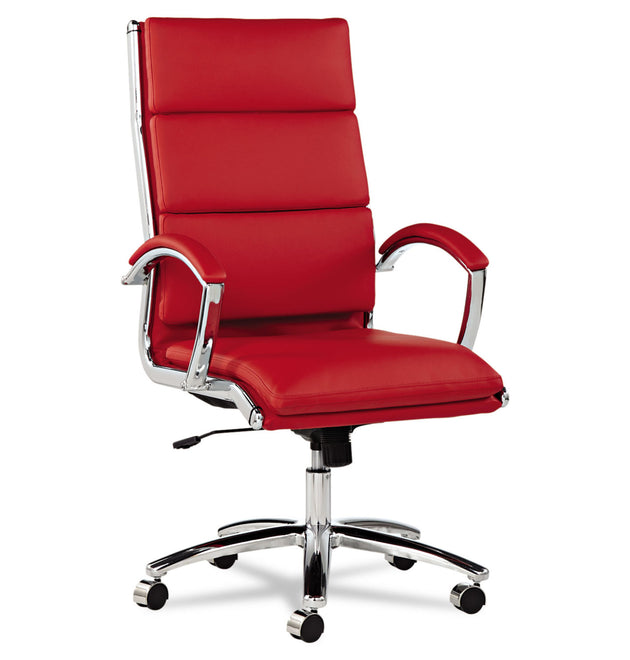 Alera Neratoli High-Back Slim Profile Chair, Faux Leather, Up to 275 lb, 17.32