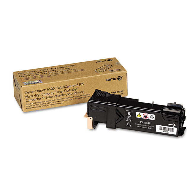 106R01597 High-Yield Toner, 3,000 Page-Yield, Black