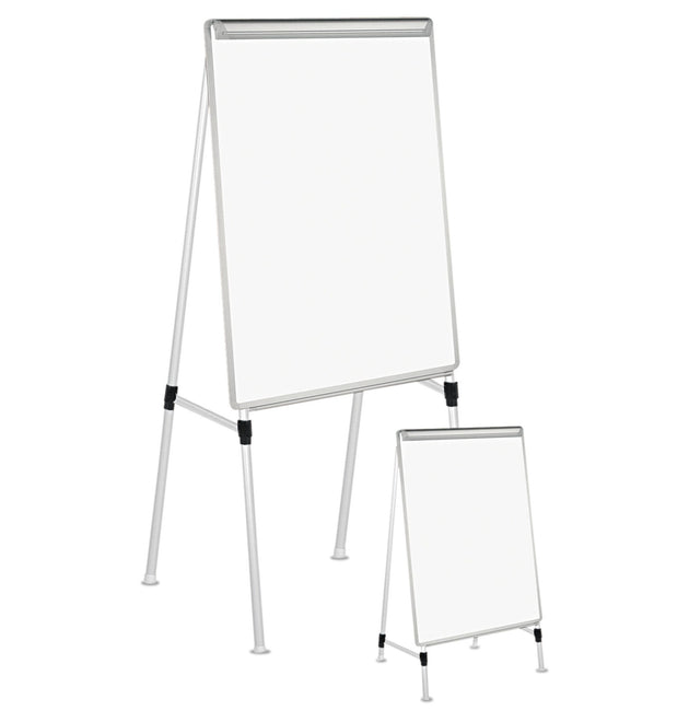 Dry Erase Board with A-Frame Easel, 29 x 41, White Surface, Silver Frame