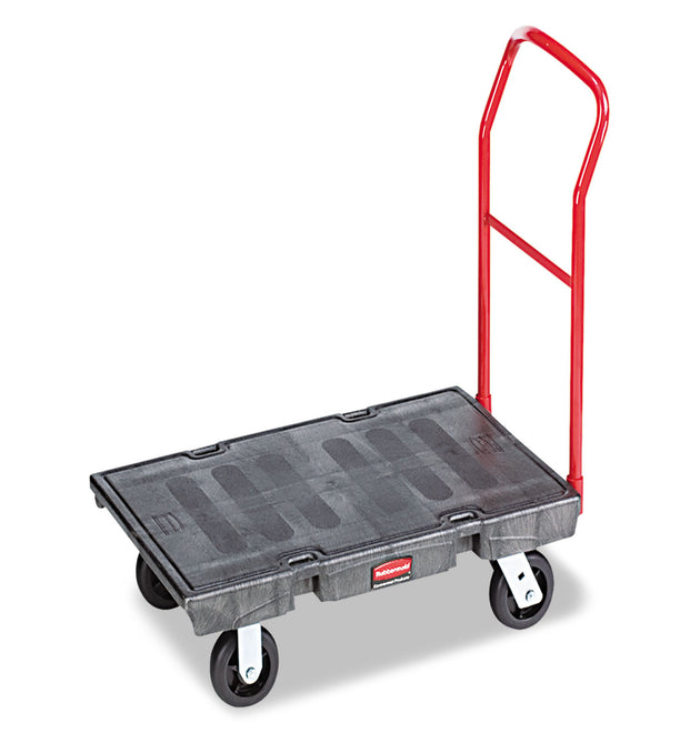 Heavy-Duty Platform Truck Cart, 2,000 lb Capacity, 24 x 48 Platform, Black