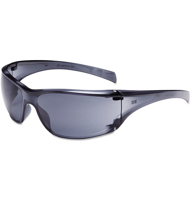 Virtua AP Protective Eyewear, Clear Frame and Gray Lens, 20/Carton