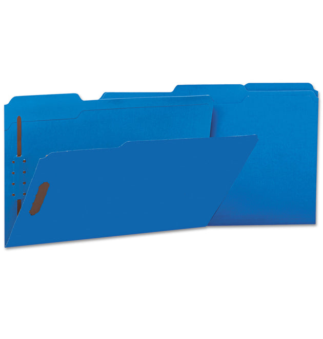 Deluxe Reinforced Top Tab Fastener Folders, 0.75