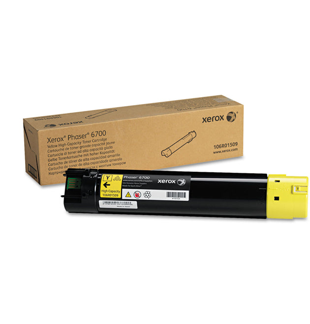 106R01509 High-Yield Toner, 12,000 Page-Yield, Yellow