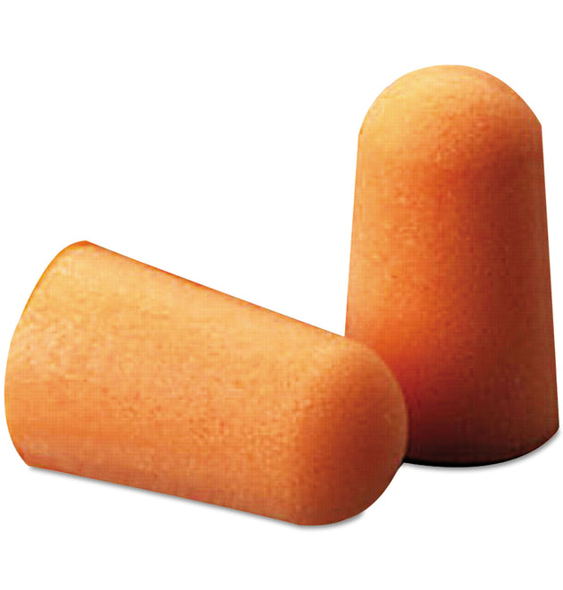 Foam Single-Use Earplugs, Cordless, 29NRR, Orange, 200 Pairs