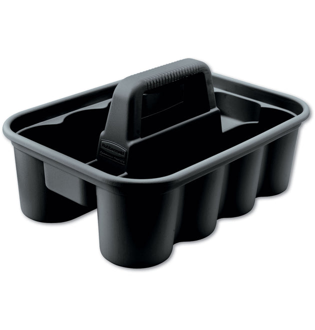 Commercial Deluxe Carry Caddy, Eight Compartments, 15 x 7.4, Black