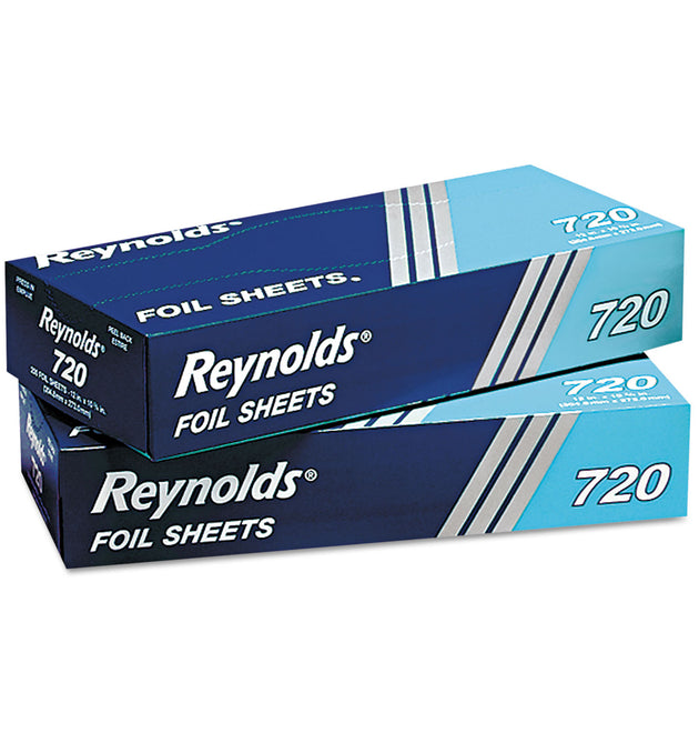 Pop-Up Interfolded Aluminum Foil Sheets, 12 x 10.75, Silver, 200/Box, 12 Boxes/Carton