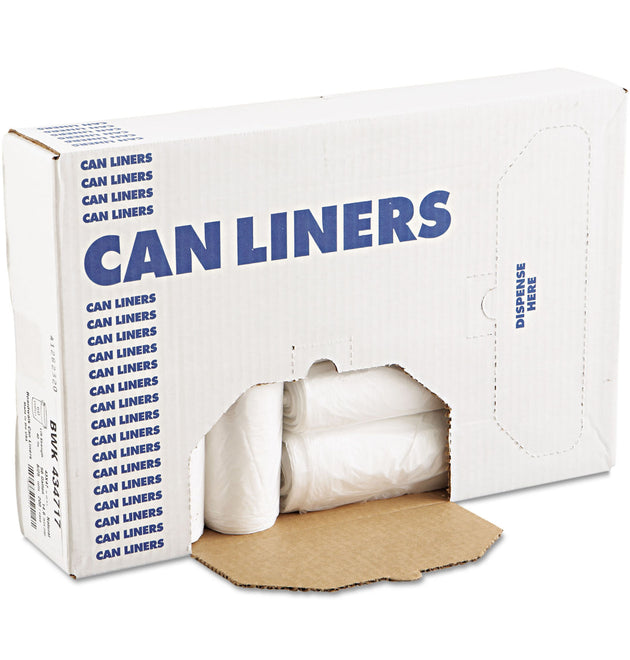 High-Density Can Liners with AccuFit Sizing, 23 gal, 14 mic, 29