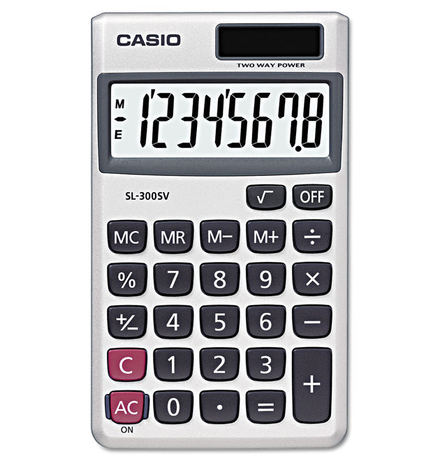 SL-300SV Handheld Calculator, 8-Digit LCD