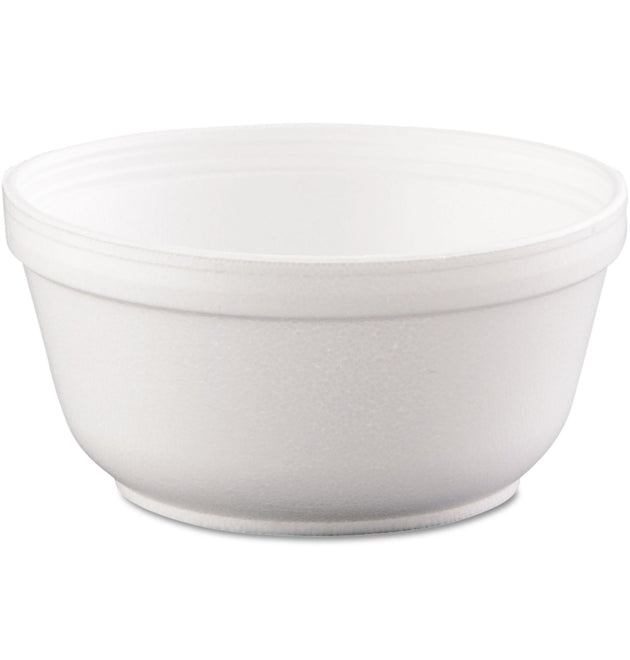 Insulated Foam Bowls, 12 oz, White, 50/Pack, 20 Packs/Carton