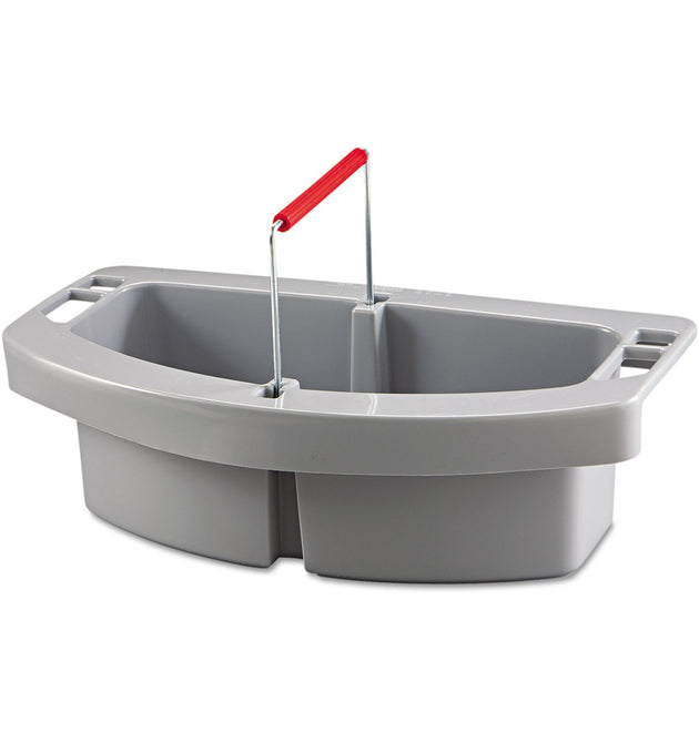 Maid Caddy, Two Compartments, 16 x 9 x 5, Gray