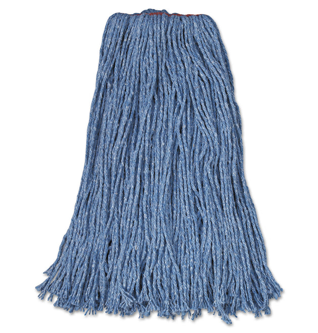 Cotton/Synthetic Cut-End Blend Mop Head, 24 oz, 1