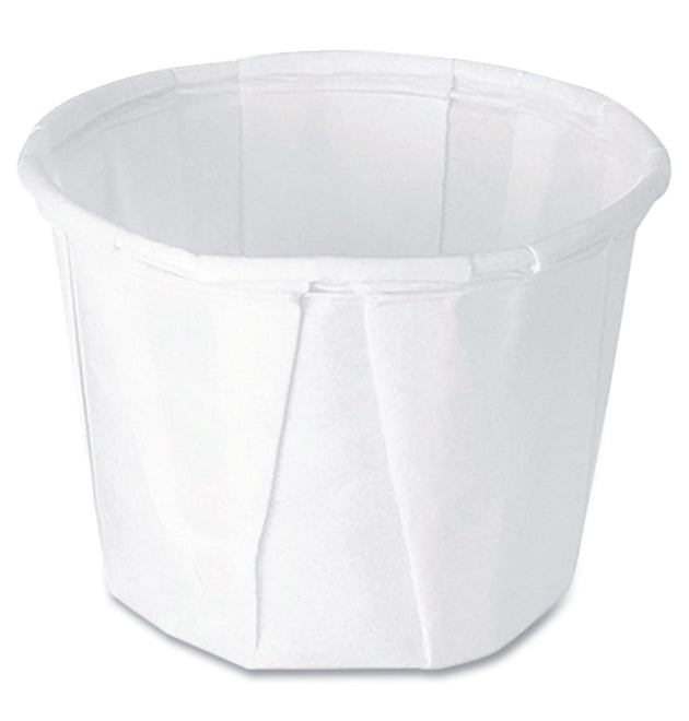 Paper Portion Cups, ProPlanet Seal, 0.5 oz, White, 250/Bag, 20 Bags/Carton