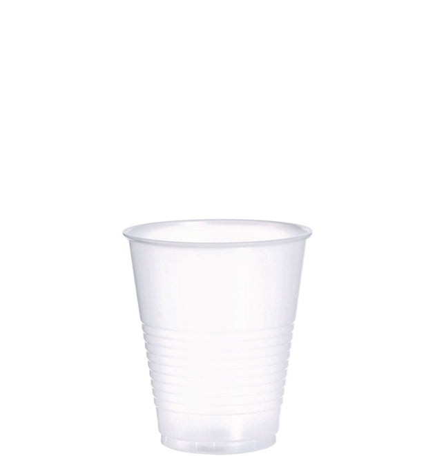 High-Impact Polystyrene Squat Cold Cups, 12 oz, Translucent, 50/Pack