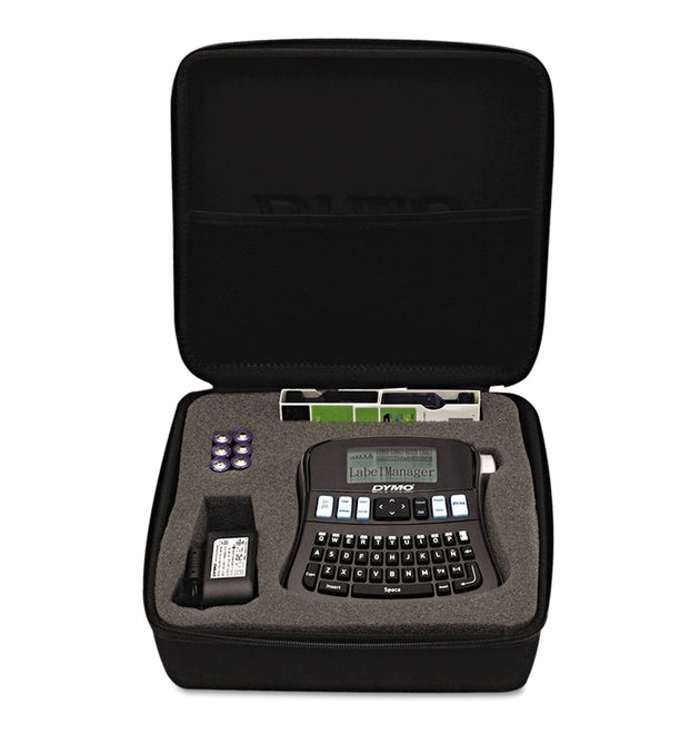 LabelManager 210D Label Maker Kit, 2 Lines, 6.1 x 6.5 x 2.5