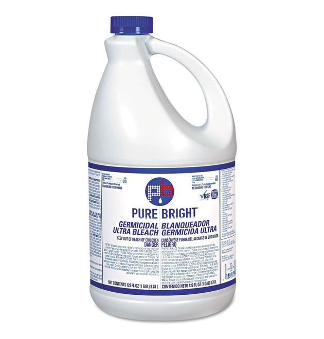 Liquid Germicidal Bleach, 1 gal Bottle, 6/Carton