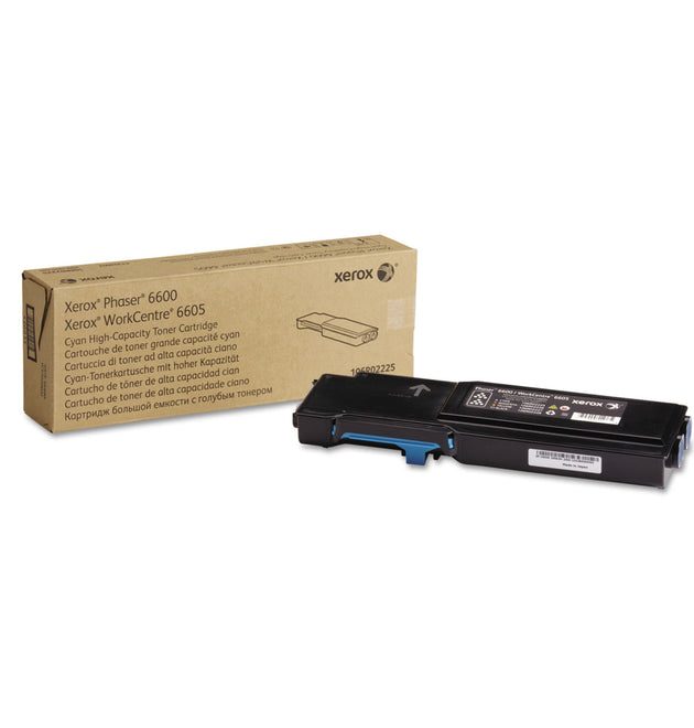 106R02225 High-Yield Toner, 6,000 Page-Yield, Cyan