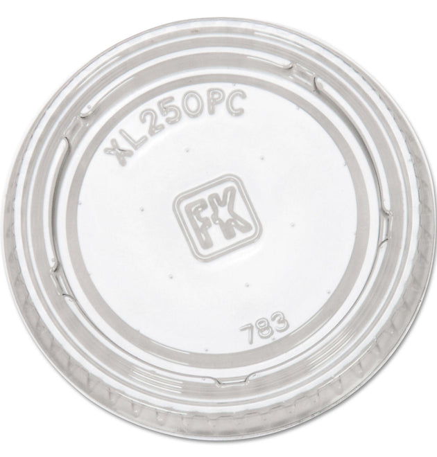 Portion Cup Lids, Fits 1.5 oz to 2.5 oz Cups, Clear, 125/Sleeve, 20 Sleeves/Carton