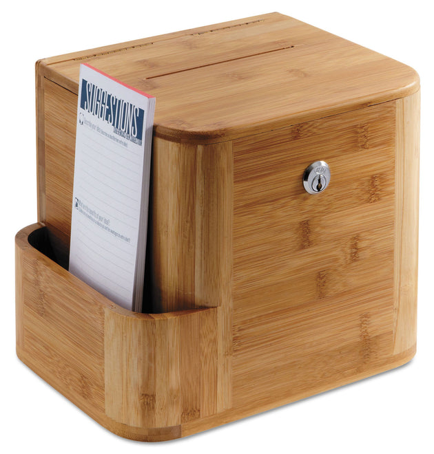 Bamboo Suggestion Boxes, 10 x 8 x 14, Natural