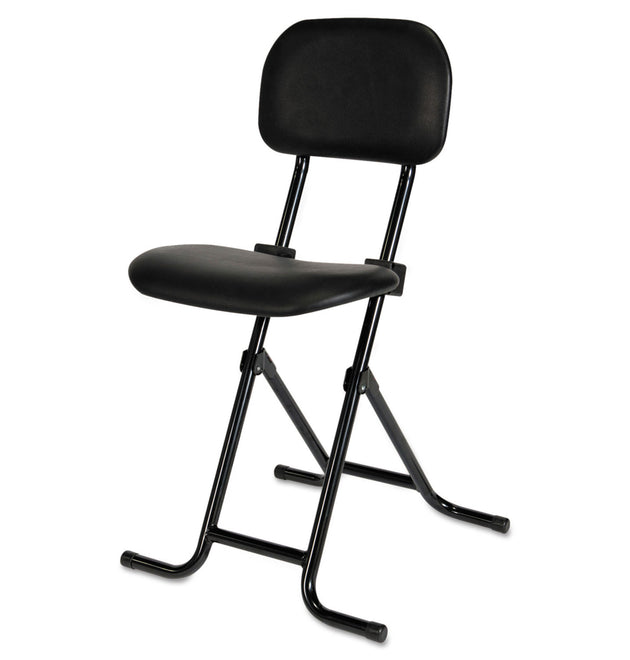 Alera IL Series Height-Adjustable Folding Stool, Supports Up to 300 lb, 27.5