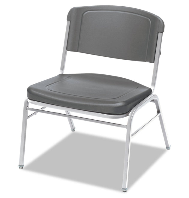 Rough n Ready Wide-Format Big and Tall Stack Chair, Supports 500 lb, 18.5