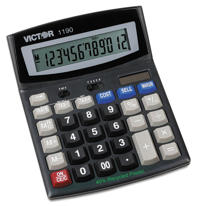 1190 Executive Desktop Calculator, 12-Digit LCD