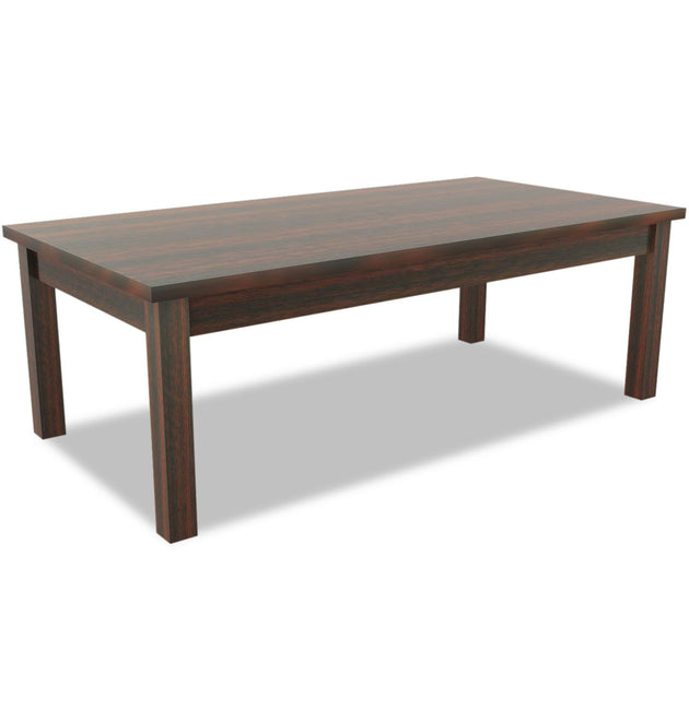 Alera Valencia Series Occasional Table, Rectangle, 47.25w x 19.13d x 16.38h, Mahogany