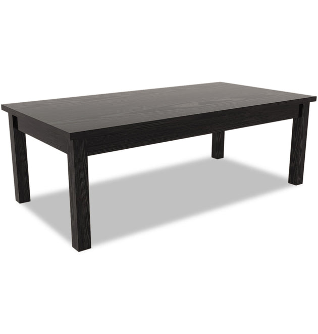 Alera Valencia Series Occasional Table, Rectangle, 47.25w x 19.13d x 16.38h, Black