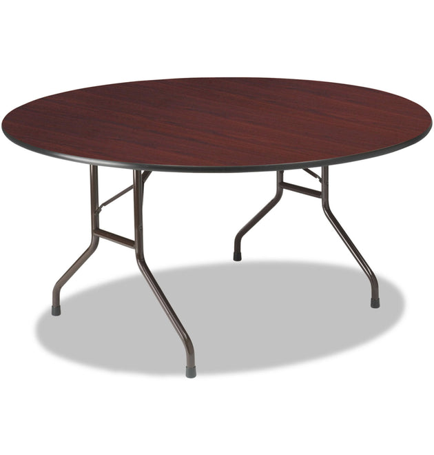 OfficeWorks Wood Folding Table, Round, 60