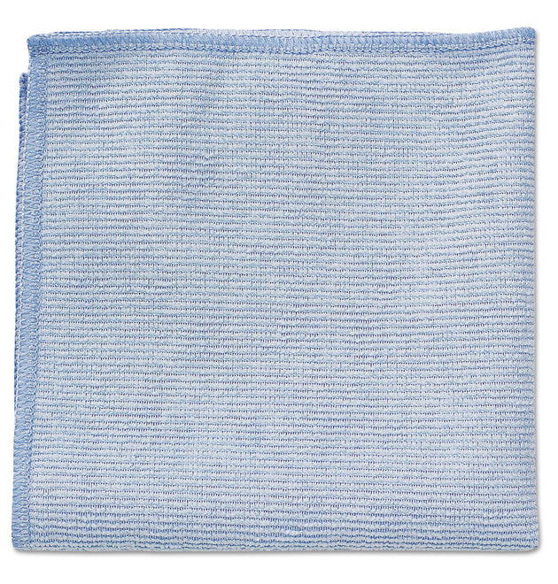 Microfiber Cleaning Cloths, 12 x 12, Blue, 24/Pack