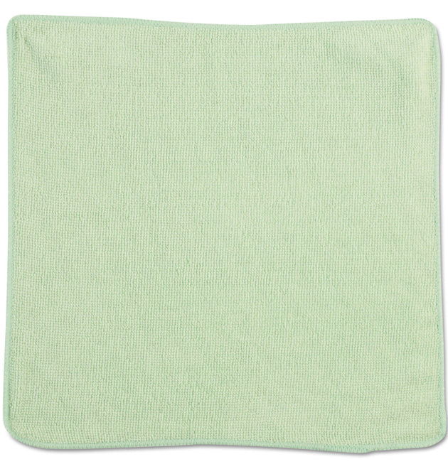 Microfiber Cleaning Cloths, 12 x 12, Green, 24/Pack