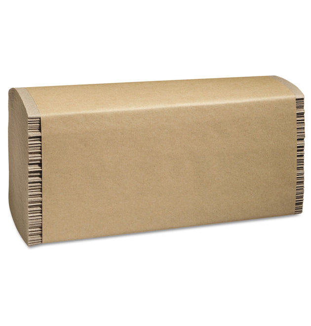 100% Recycled Folded Paper Towels, Multi-Fold, 1-Ply, 9.5 x 9.25, Natural, 250/Pack, 16 Packs/Carton