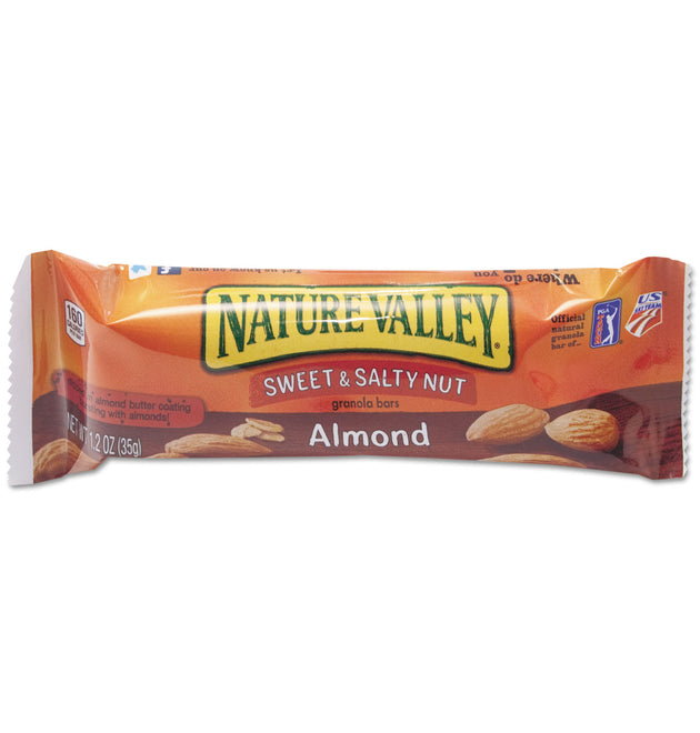 Granola Bars, Sweet and Salty Nut Almond Cereal, 1.2 oz Bar, 16/Box