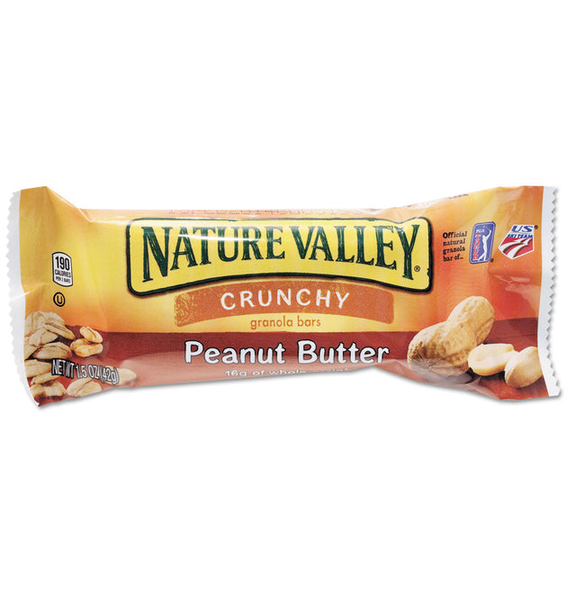 Granola Bars, Peanut Butter Cereal, 1.5 oz Bar, 18/Box