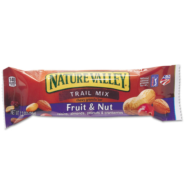 Granola Bars, Chewy Trail Mix Cereal, 1.2 oz Bar, 16/Box