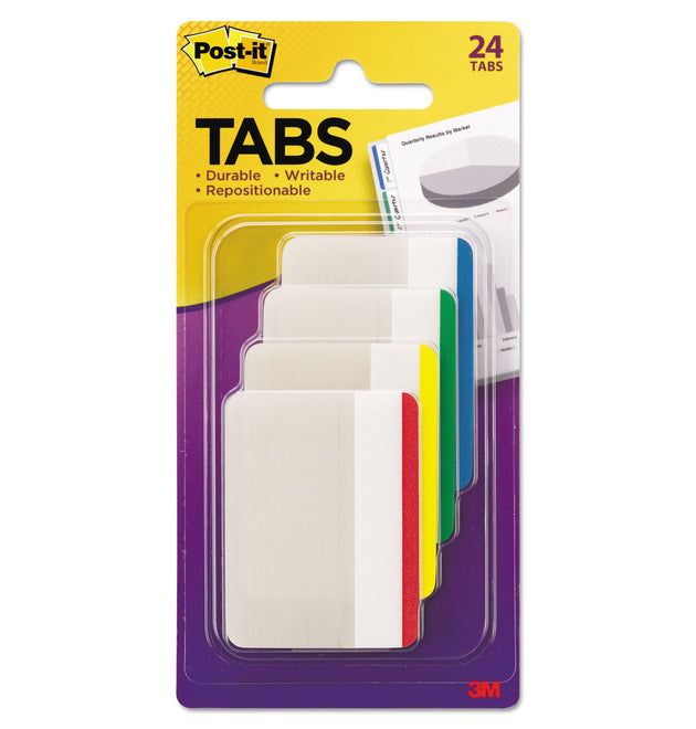 Lined Tabs, 1/5-Cut, Assorted Colors, 2