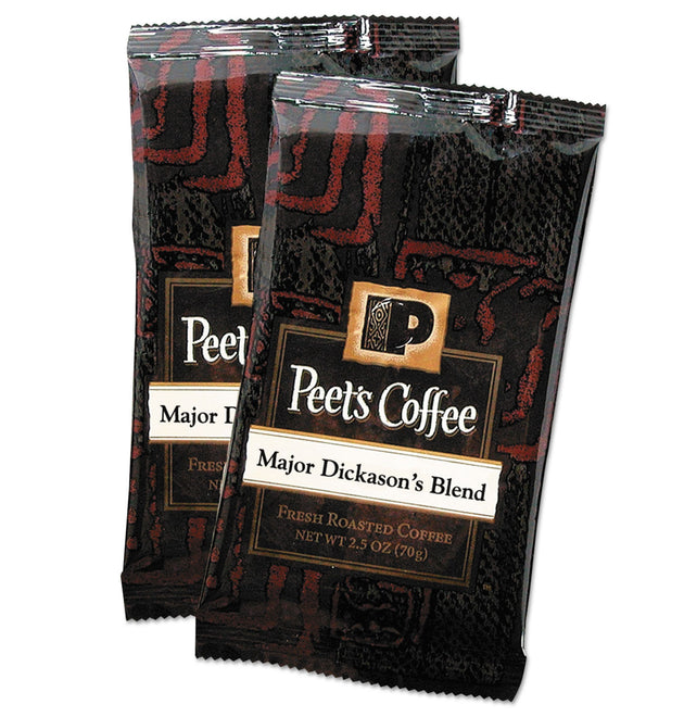 Coffee Portion Packs, Major Dickason's Blend, 2.5 oz Frack Pack, 18/Box