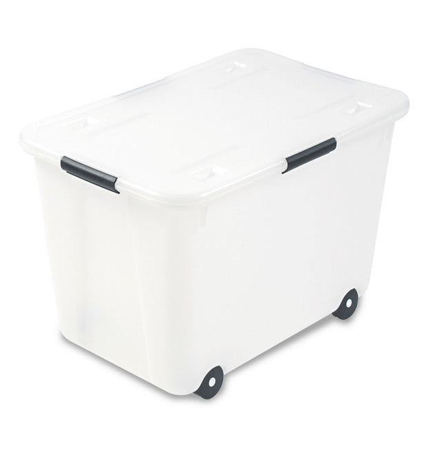 Rolling 15-Gal. Storage Box, Letter/Legal Files, 23.75