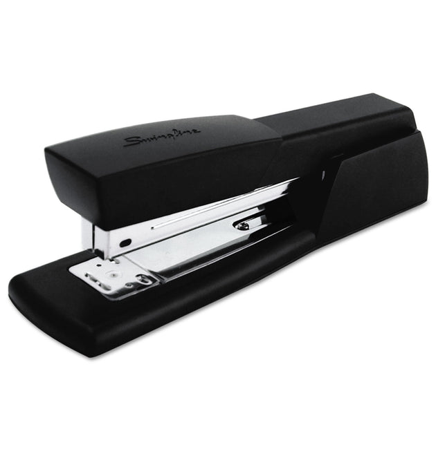 Light-Duty Full Strip Desk Stapler, 20-Sheet Capacity, Black