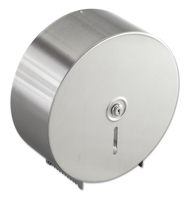 Jumbo Toilet Tissue Dispenser, 10.66 x 4.5 x 10.63, Silver